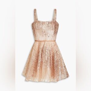 BRONX & BANCO Mademoiselle embellished tulle mini dress